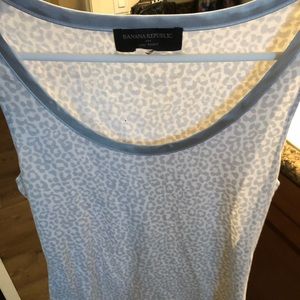 Ladies leopard banana republic tank top